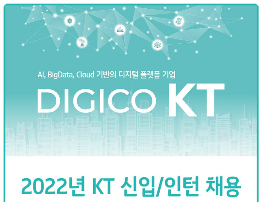 KT 2022년 채용 실시. <KT 제공>